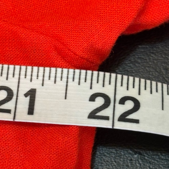 LOFT Burnt Orange Linen Blend Matching Set Eyelet Pattern size L - Picture 9 of 15